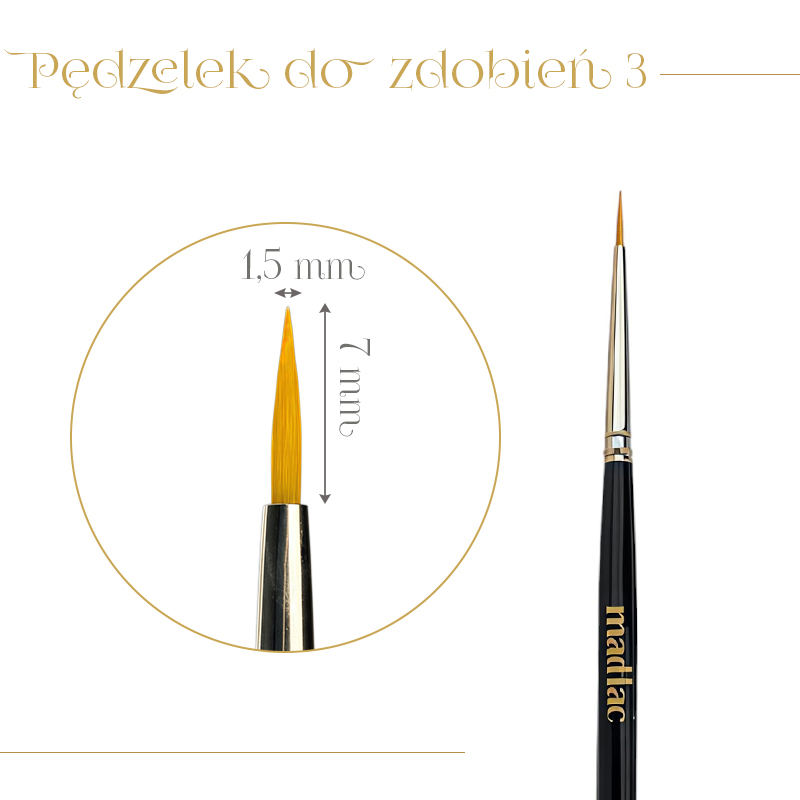 Pędzelek do zdobień nr 3 - obrazek 2