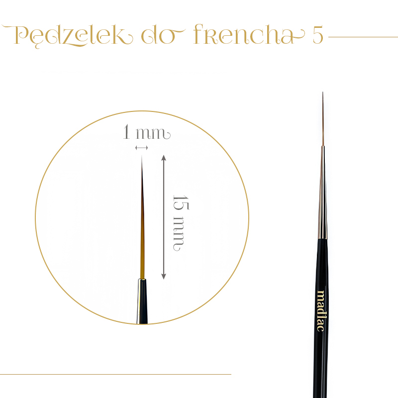 Pędzelek do frencha nr 5 - obrazek 2