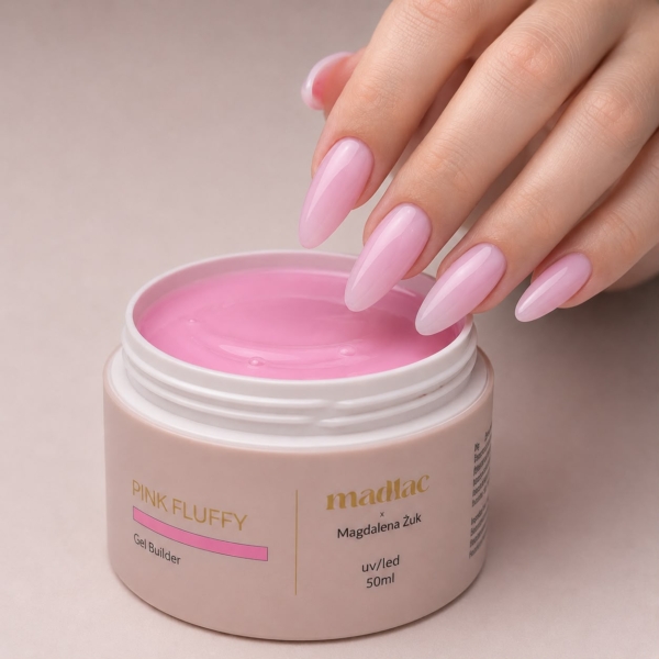 Pink Fluffy Madlac do babyboomera i klasycznego frencha